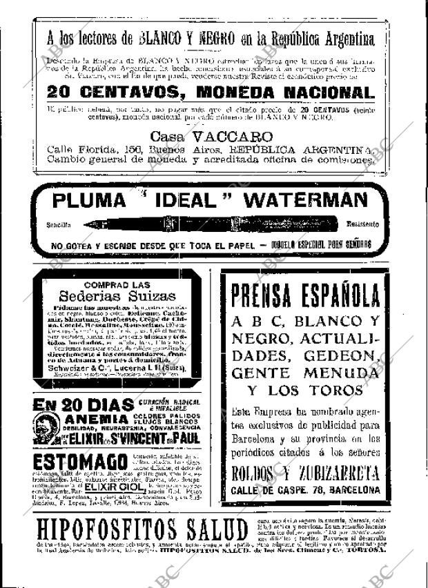 BLANCO Y NEGRO MADRID 23-10-1909 página 2