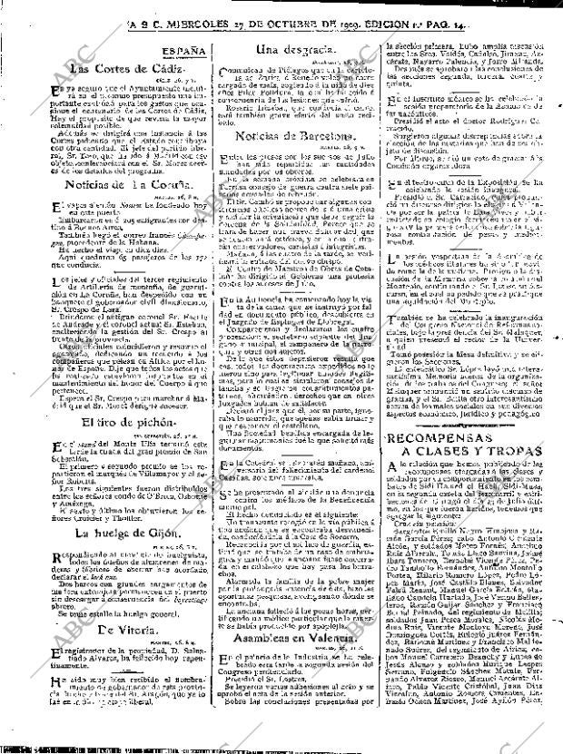 ABC MADRID 27-10-1909 página 14