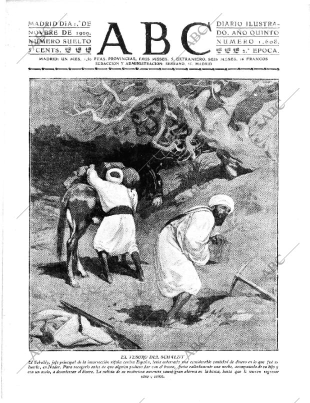 ABC MADRID 01-11-1909 página 1