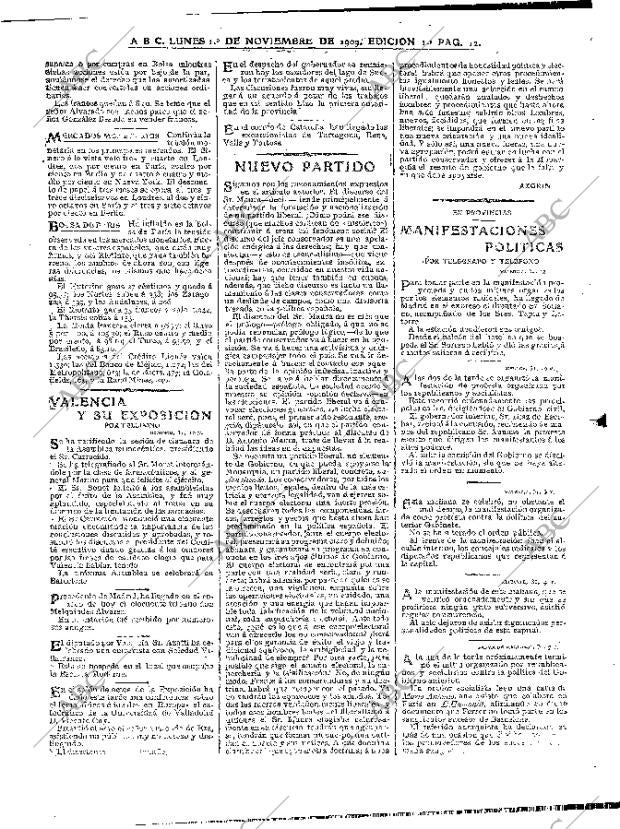 ABC MADRID 01-11-1909 página 12