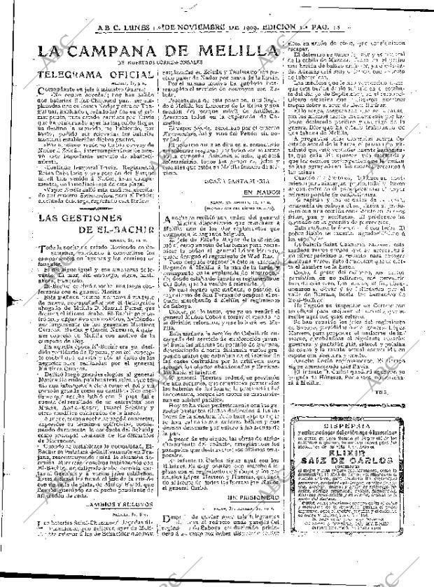 ABC MADRID 01-11-1909 página 13