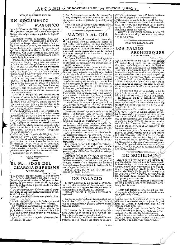 ABC MADRID 01-11-1909 página 7