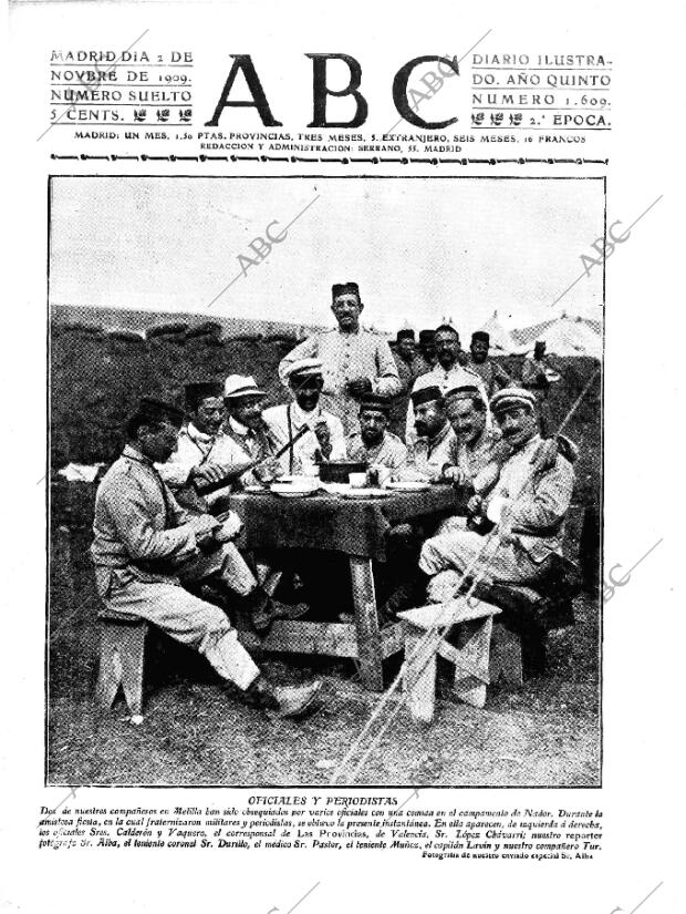 ABC MADRID 02-11-1909 página 1