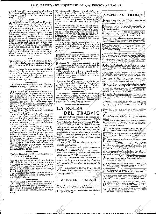 ABC MADRID 02-11-1909 página 16