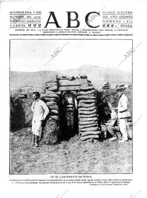 ABC MADRID 03-11-1909 página 1