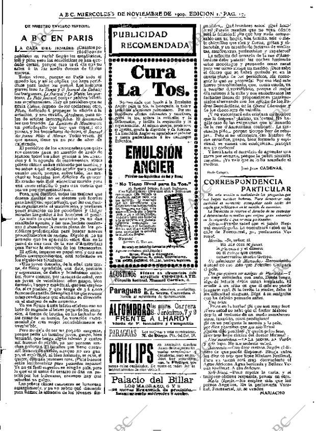 ABC MADRID 03-11-1909 página 17