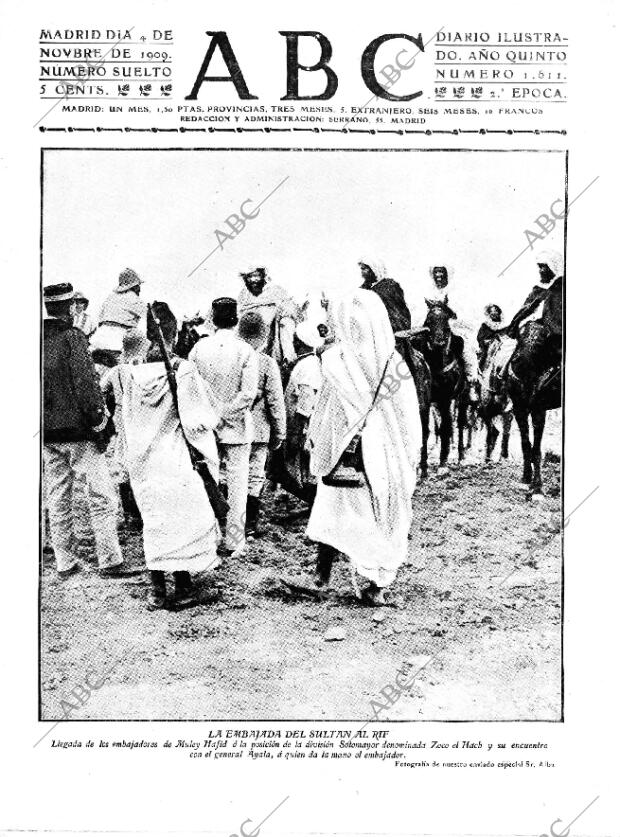 ABC MADRID 04-11-1909 página 1