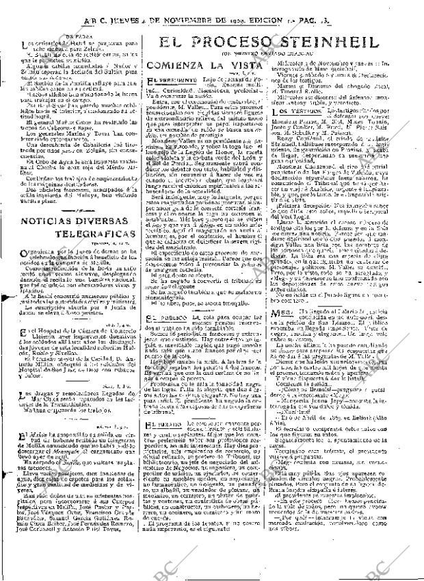 ABC MADRID 04-11-1909 página 13