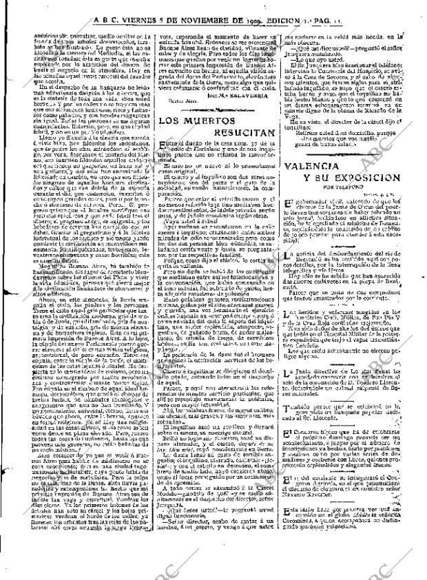 ABC MADRID 05-11-1909 página 11