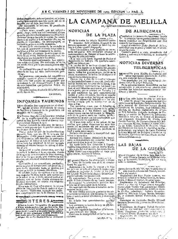 ABC MADRID 05-11-1909 página 13