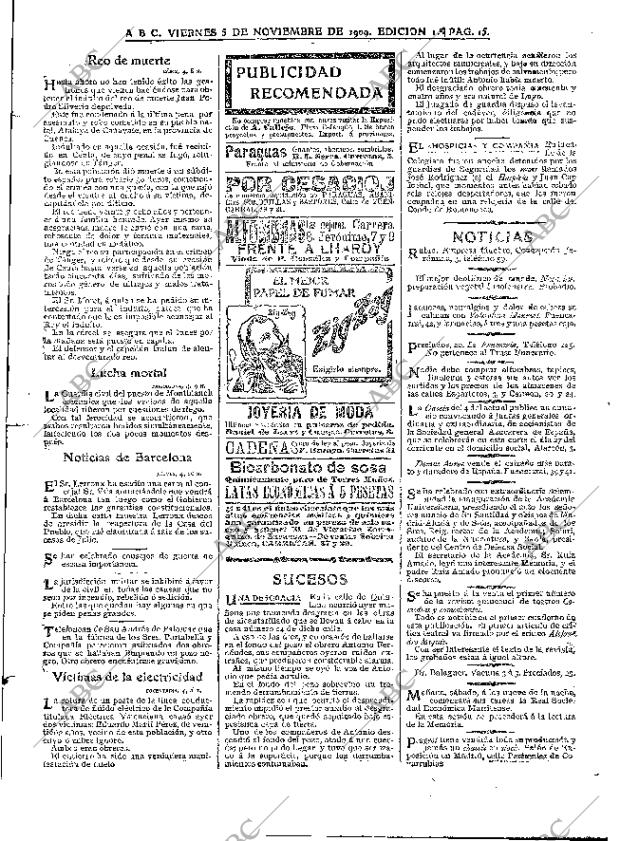 ABC MADRID 05-11-1909 página 15