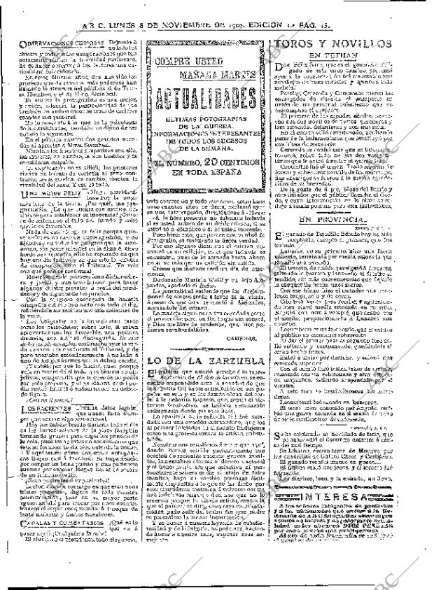 ABC MADRID 08-11-1909 página 13