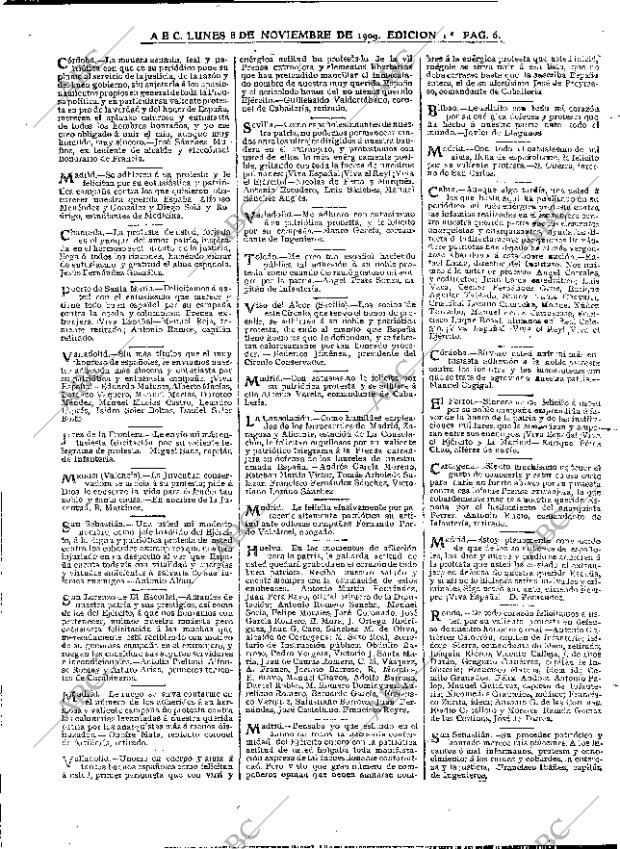 ABC MADRID 08-11-1909 página 6