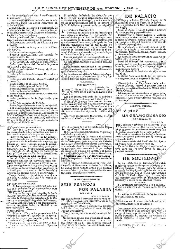 ABC MADRID 08-11-1909 página 9