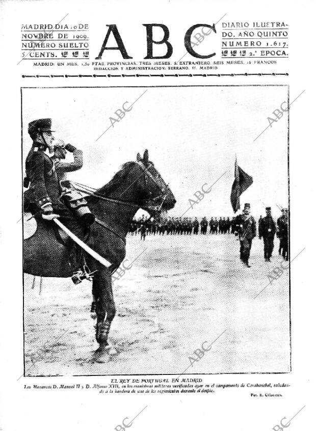 ABC MADRID 10-11-1909 página 1