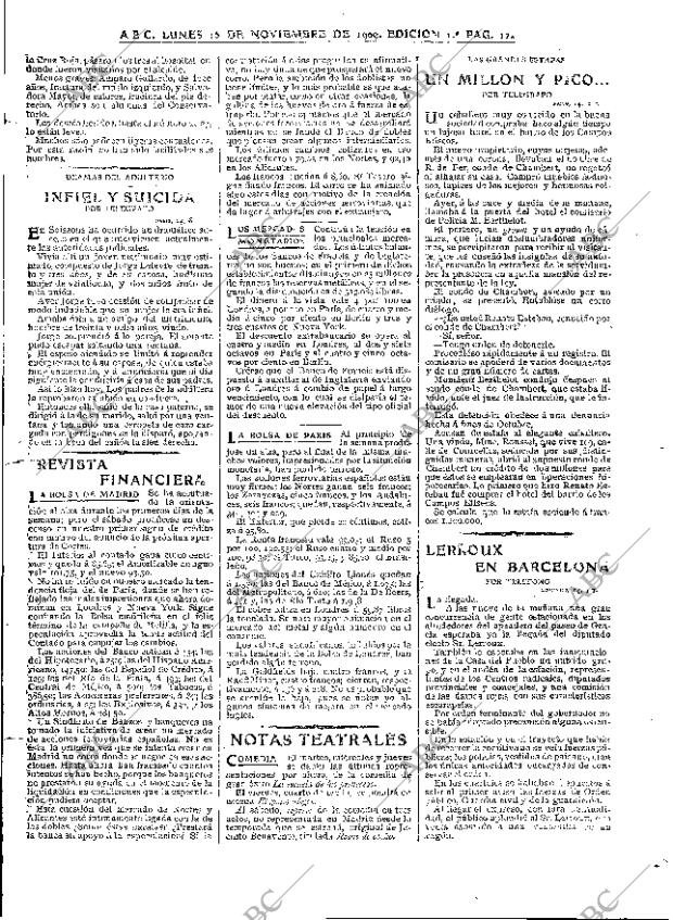ABC MADRID 15-11-1909 página 11