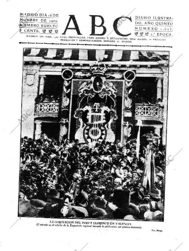 ABC MADRID 16-11-1909 página 1