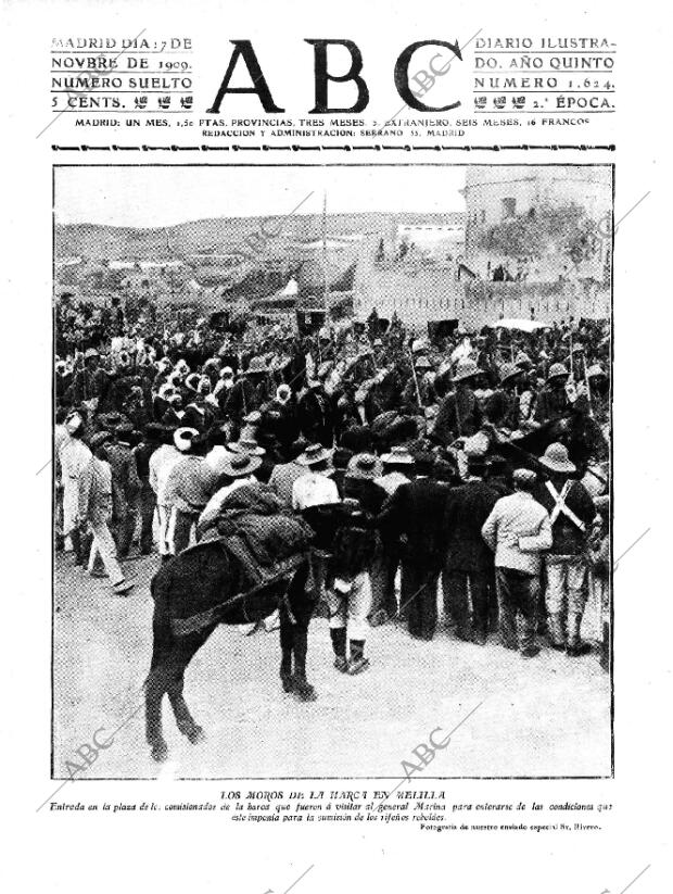 ABC MADRID 17-11-1909 página 1