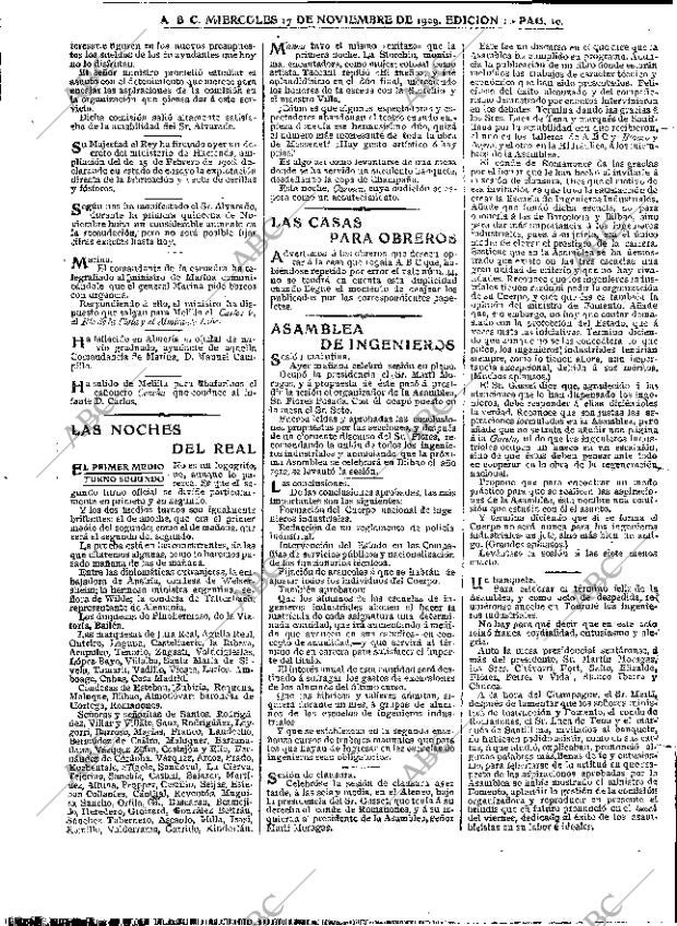 ABC MADRID 17-11-1909 página 10