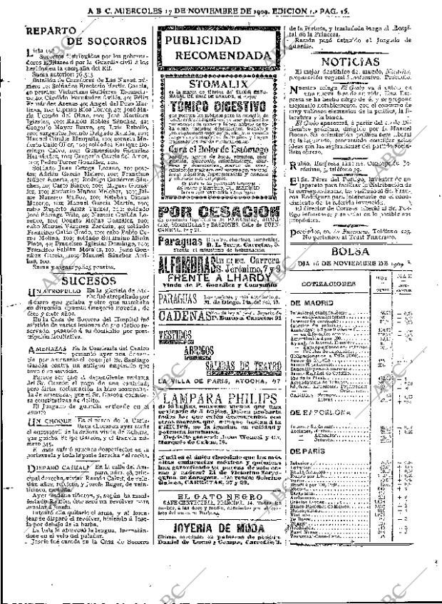ABC MADRID 17-11-1909 página 15