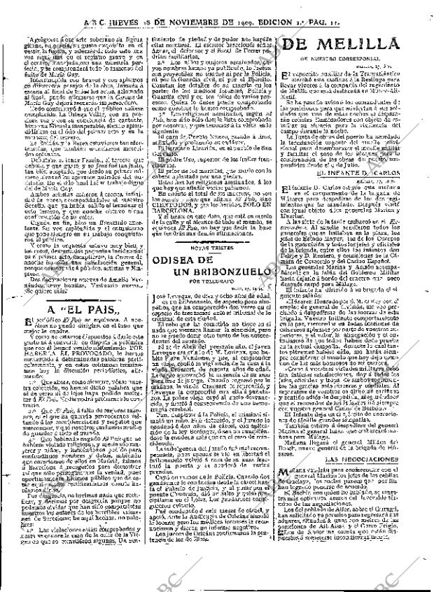 ABC MADRID 18-11-1909 página 11