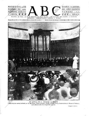 ABC MADRID 19-11-1909