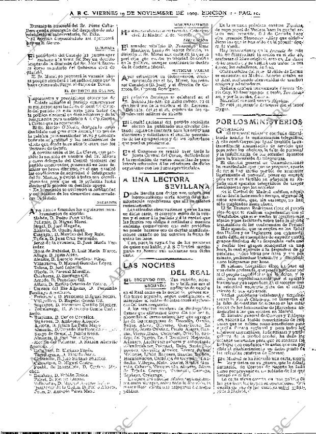 ABC MADRID 19-11-1909 página 10
