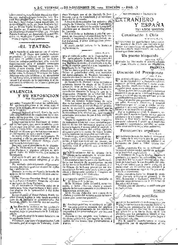 ABC MADRID 19-11-1909 página 13