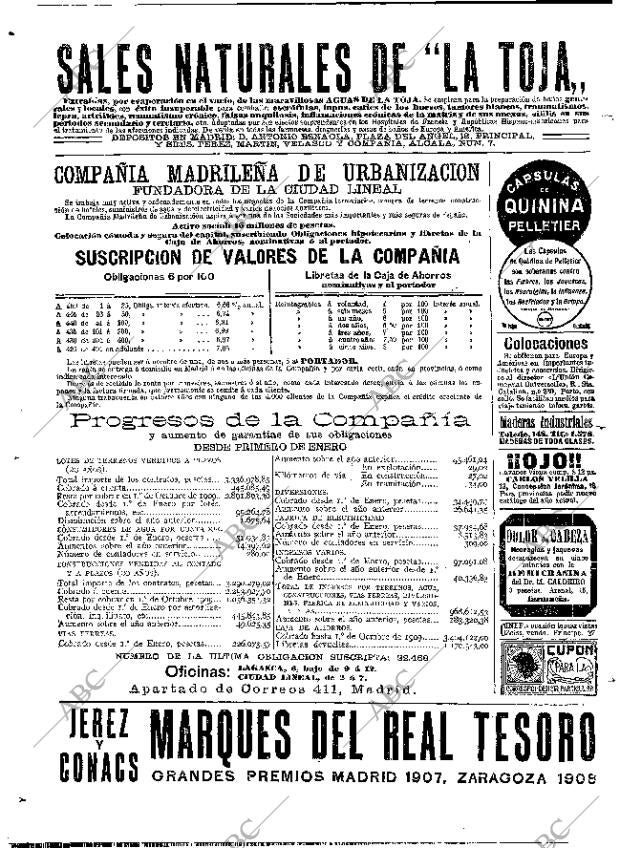 ABC MADRID 20-11-1909 página 18