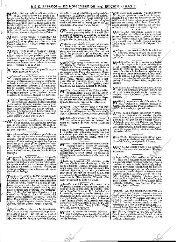 ABC MADRID 20-11-1909 página 5