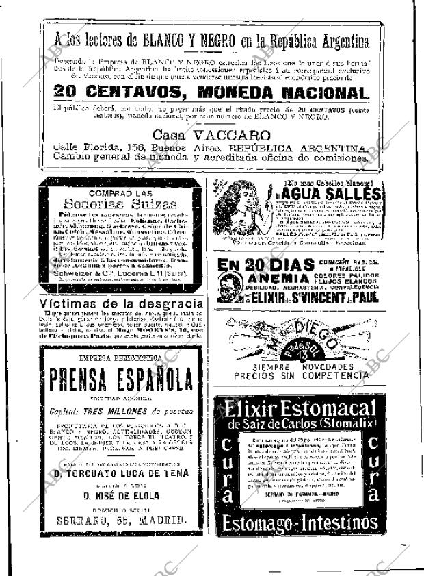 BLANCO Y NEGRO MADRID 20-11-1909 página 2