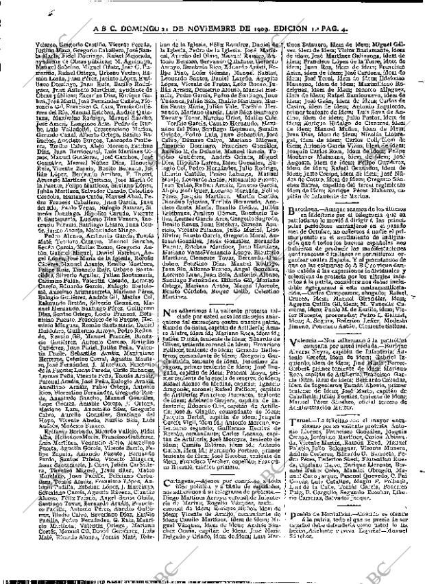 ABC MADRID 21-11-1909 página 4