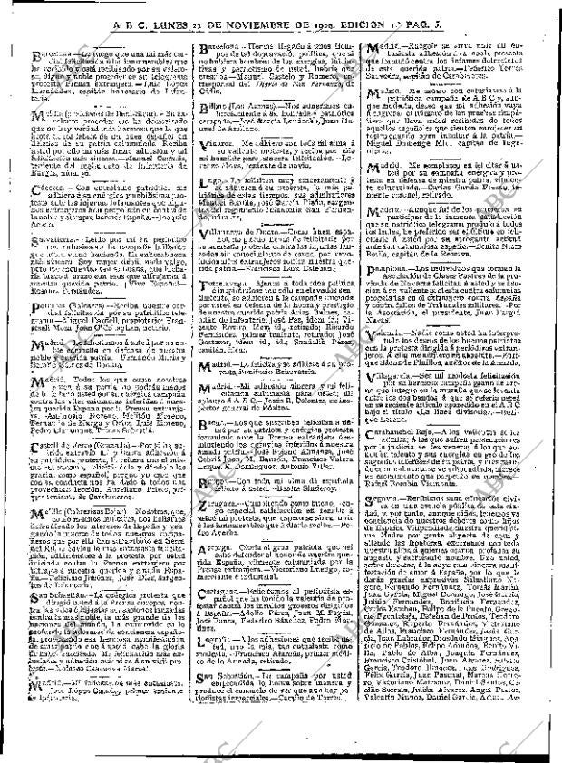 ABC MADRID 22-11-1909 página 5