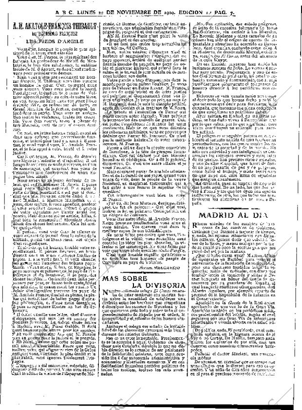 ABC MADRID 22-11-1909 página 7