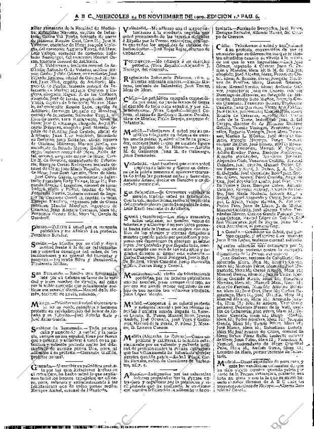ABC MADRID 24-11-1909 página 6