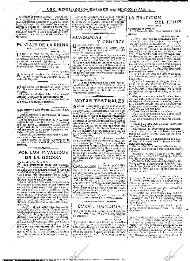 ABC MADRID 25-11-1909 página 10