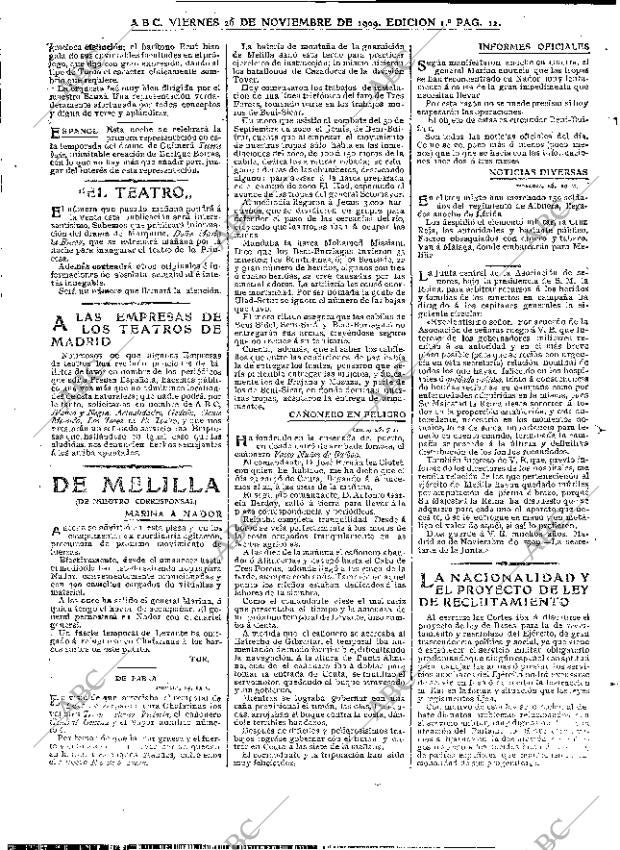 ABC MADRID 26-11-1909 página 12