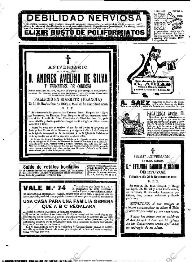 ABC MADRID 29-11-1909 página 18