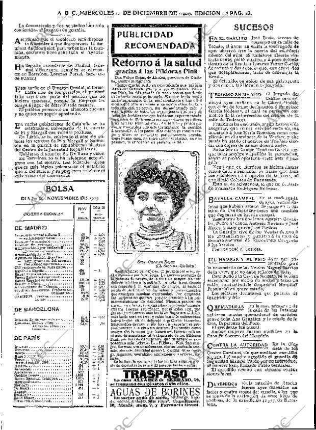 ABC MADRID 01-12-1909 página 13