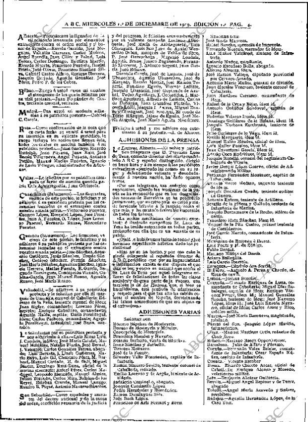 ABC MADRID 01-12-1909 página 4
