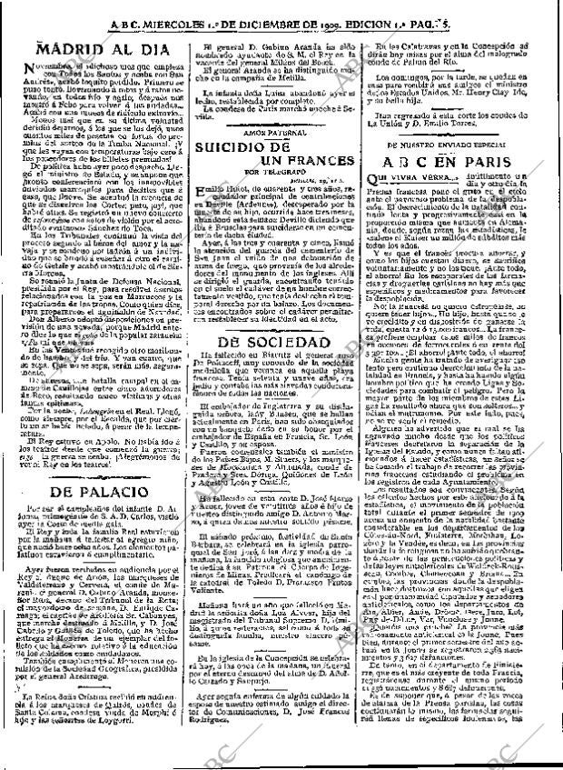 ABC MADRID 01-12-1909 página 5