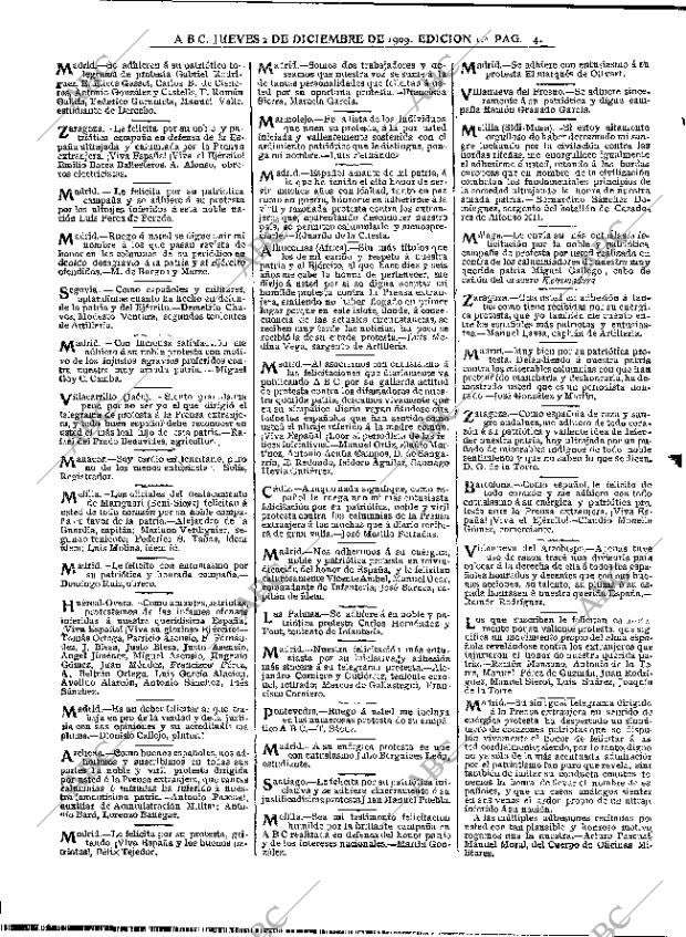 ABC MADRID 02-12-1909 página 4