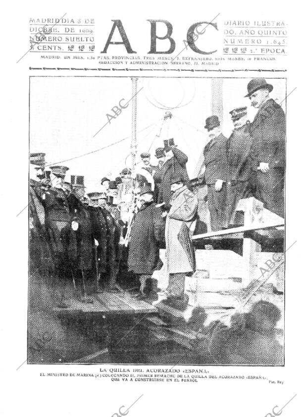 ABC MADRID 08-12-1909 página 1