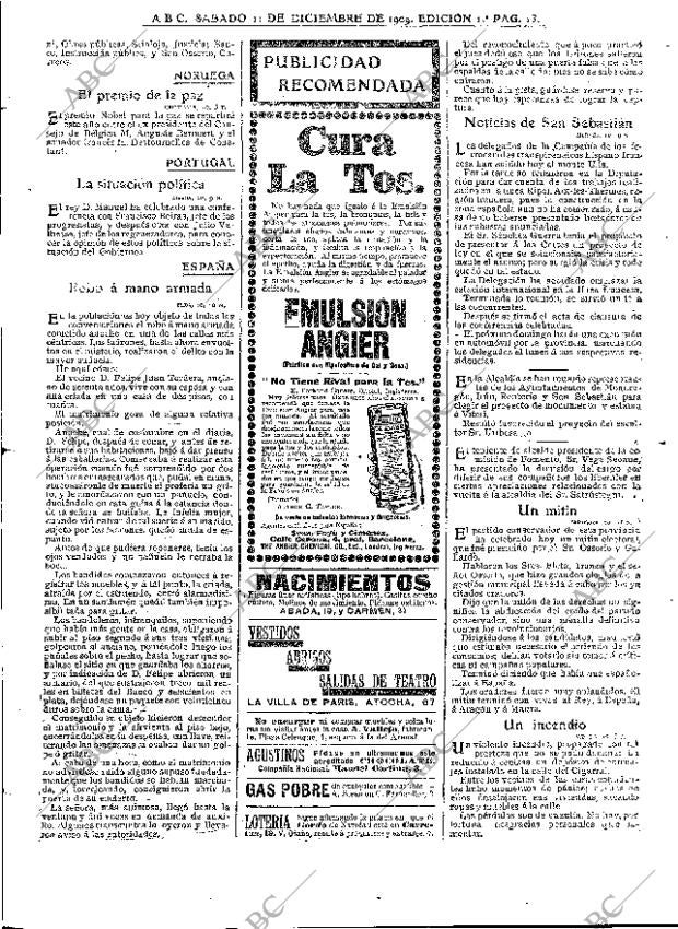 ABC MADRID 11-12-1909 página 13