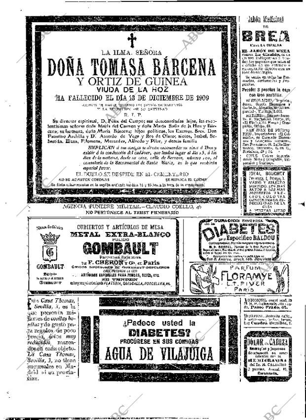 ABC MADRID 14-12-1909 página 16