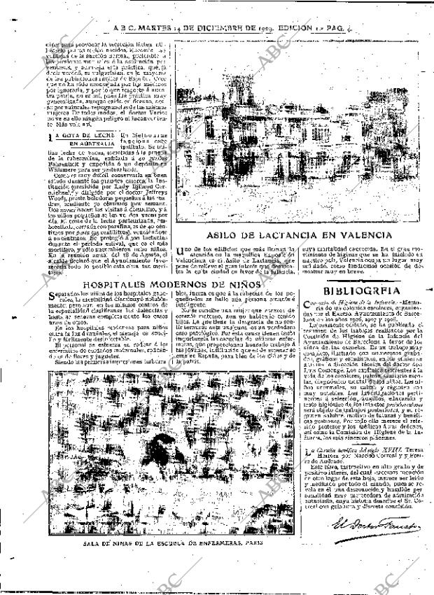 ABC MADRID 14-12-1909 página 4