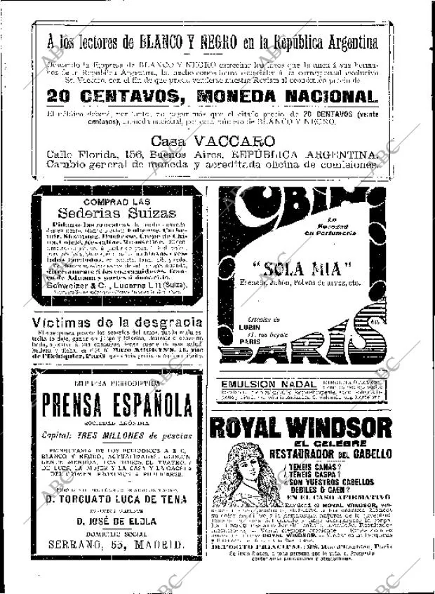 BLANCO Y NEGRO MADRID 18-12-1909 página 2