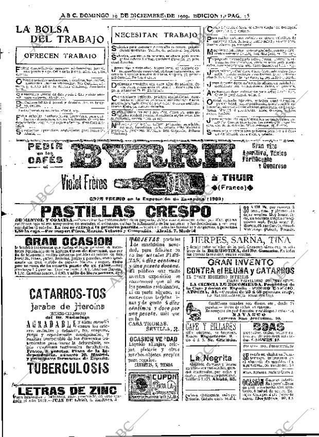 ABC MADRID 19-12-1909 página 15