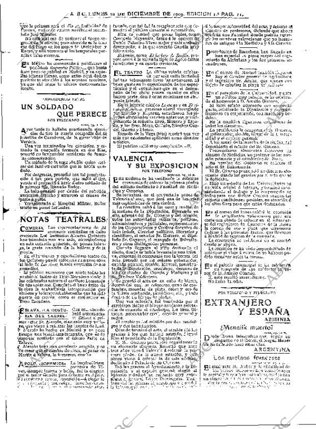 ABC MADRID 20-12-1909 página 11