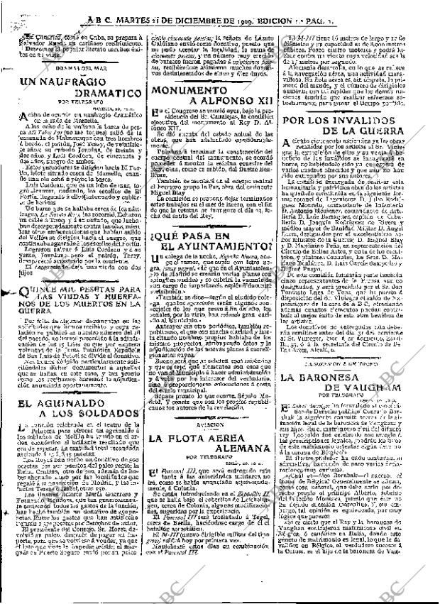 ABC MADRID 21-12-1909 página 5